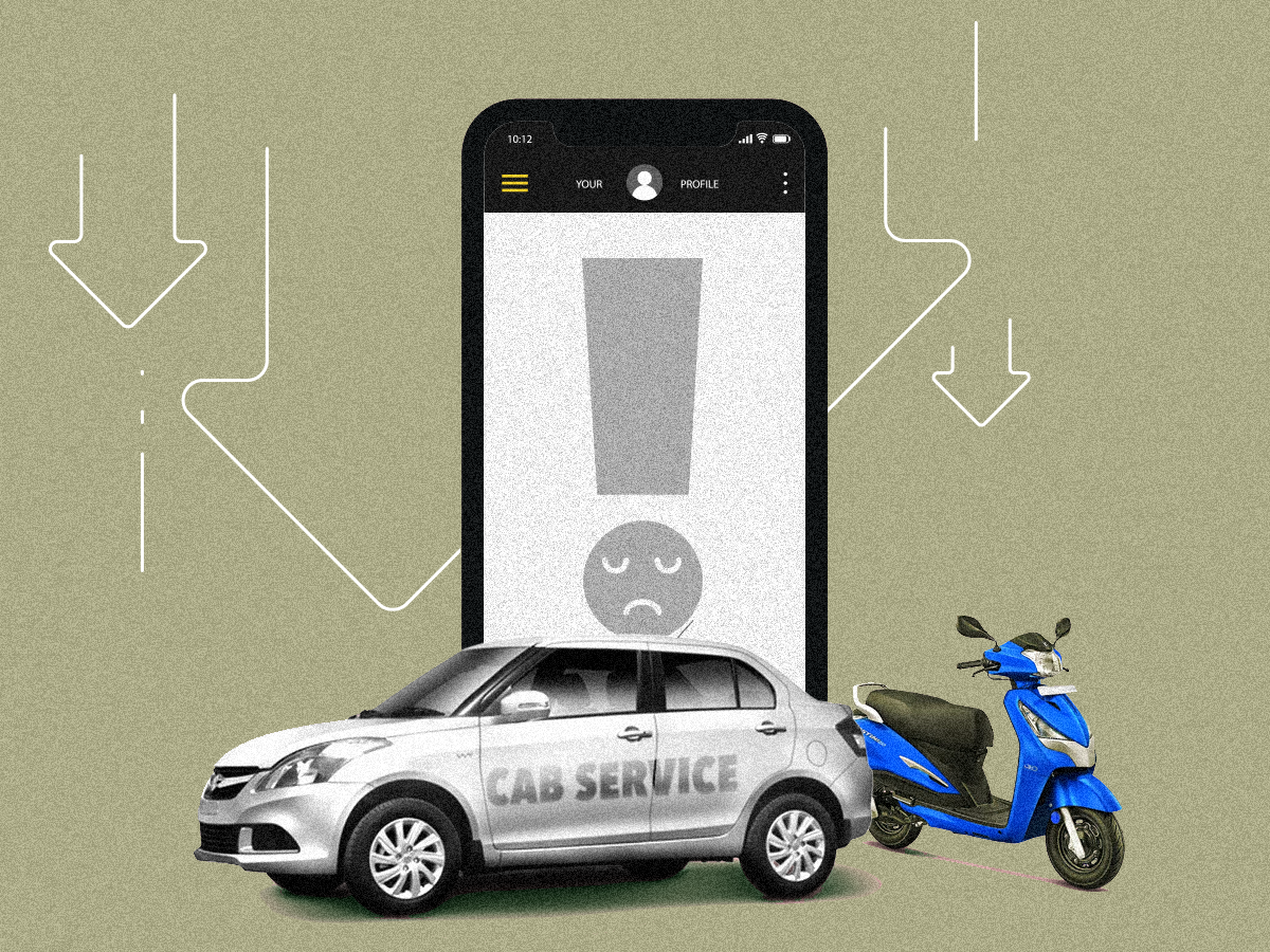 cabs, taxis and bike taxis booked through apps is expected to see a dip- ride hailing services_cab services_THUMB IMAGE_ETTECH